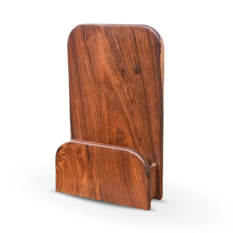 alt="Handmade wooden Quran holder for desk or table"