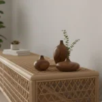 mini wooden vases