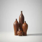 Wooden Decorative Vase Set - Image 2