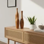 wooden vase set for home styling