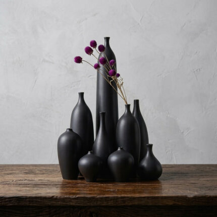Wooden Vase Set (9-piece)