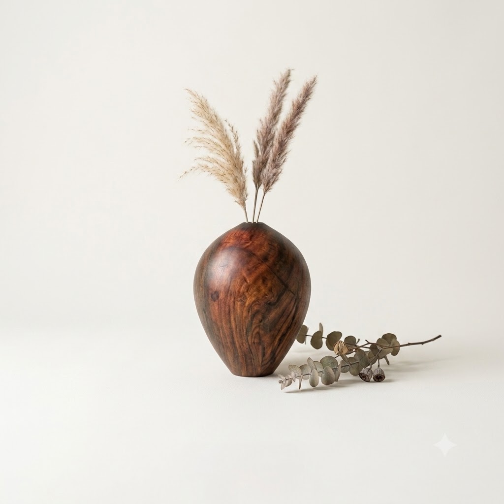 aa wooden vase - Image 1